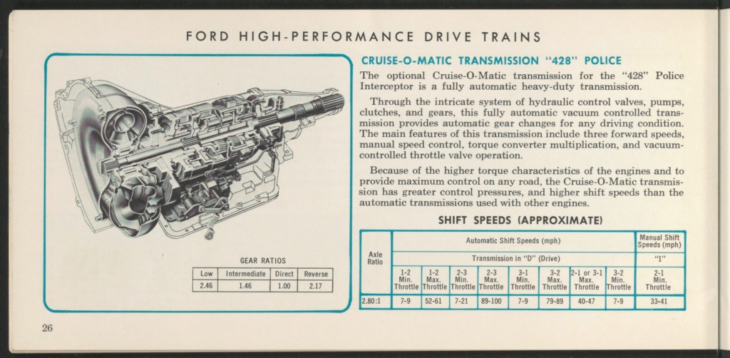 Brochure en anglais, Ford high performance de 1966 Nouve406