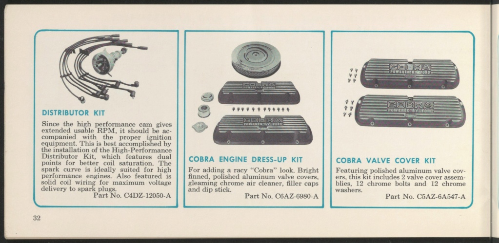 Brochure en anglais, Ford high performance de 1966 Nouve411