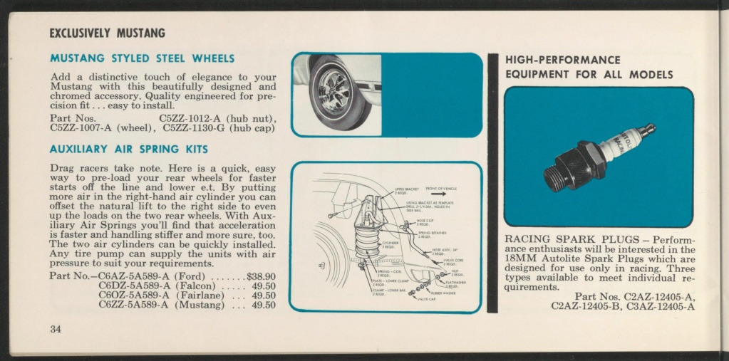 Brochure en anglais, Ford high performance de 1966 Nouve412