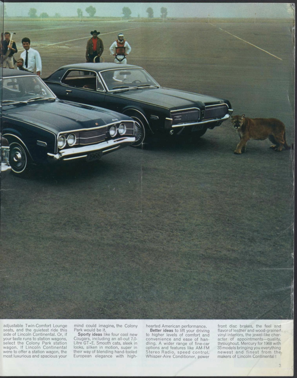 Brochure des produits Mercury 1968 en anglais, version américaine #M100 Nouve423