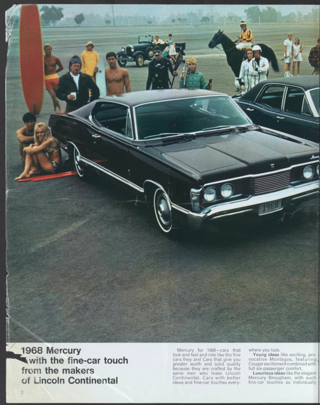 Brochure des produits Mercury 1968 en anglais, version américaine #M100 Nouve424