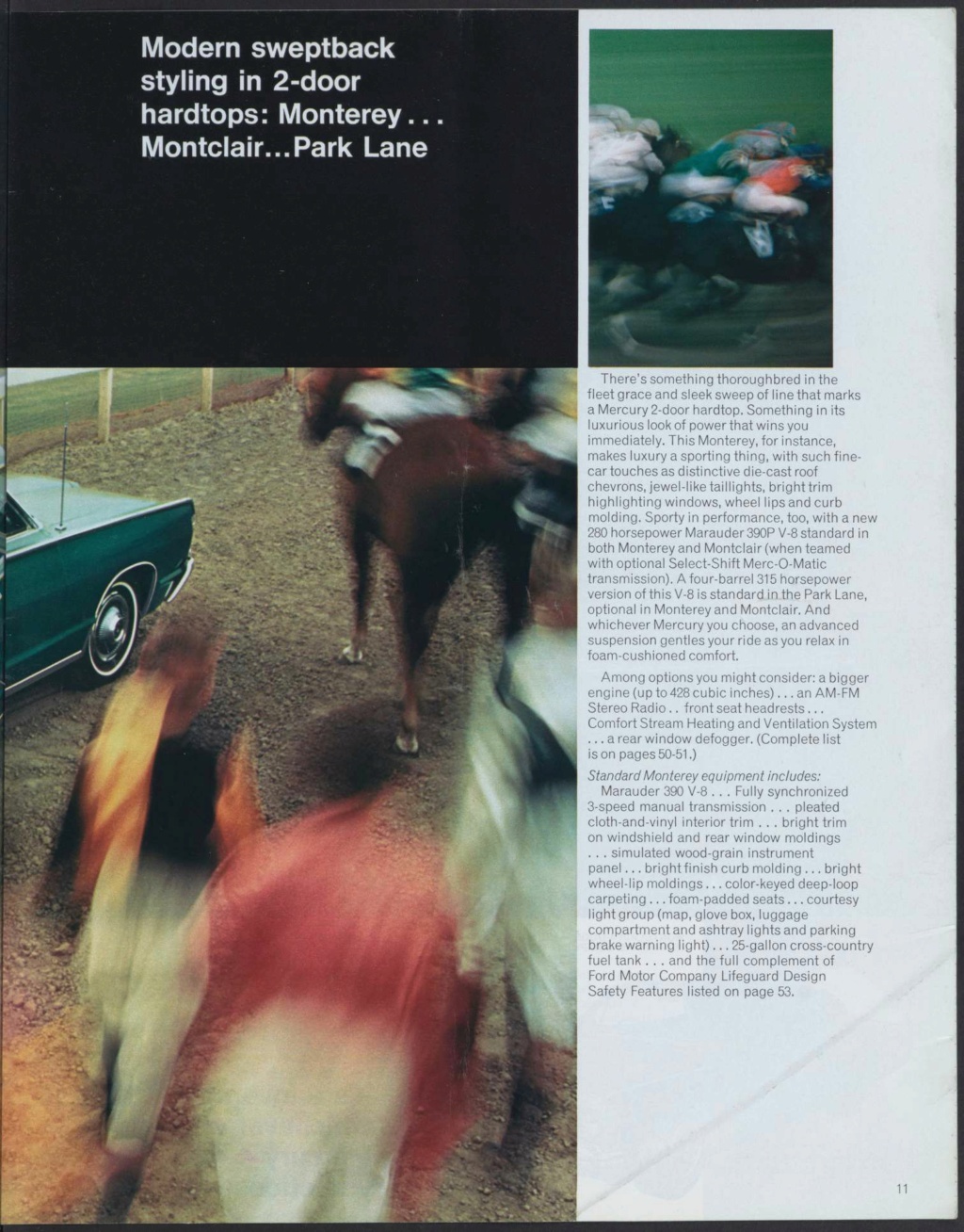 Brochure des produits Mercury 1968 en anglais, version américaine #M100 Nouve431