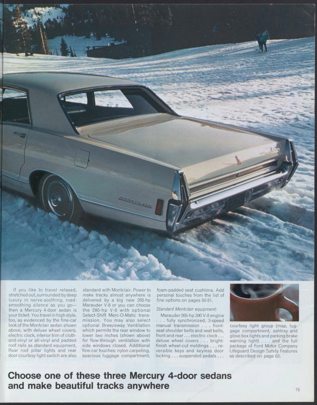 Brochure des produits Mercury 1968 en anglais, version américaine #M100 Nouve435