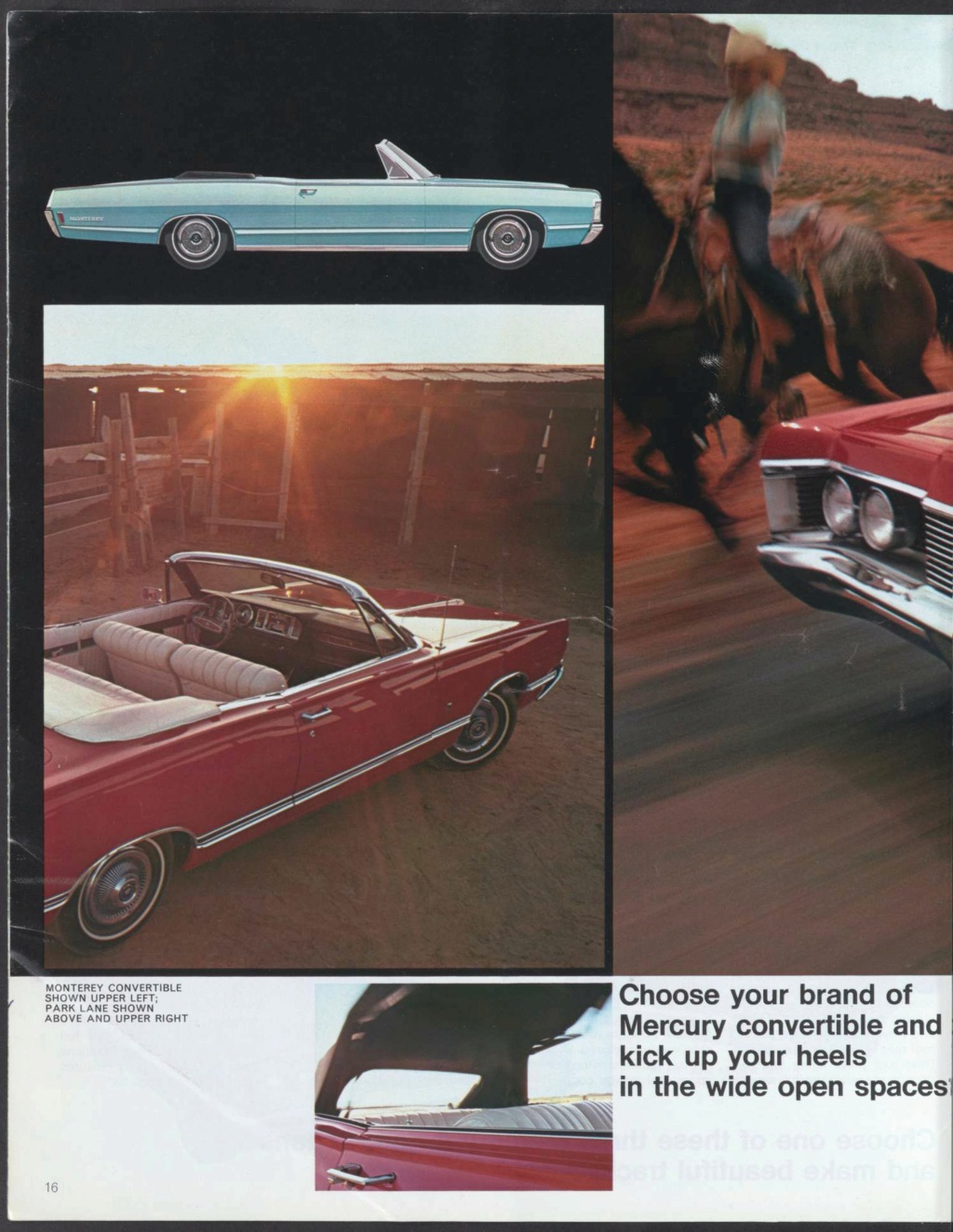 Brochure des produits Mercury 1968 en anglais, version américaine #M100 Nouve438