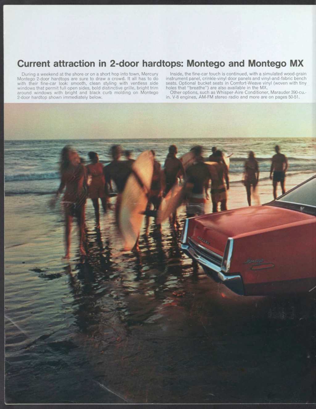 Brochure des produits Mercury 1968 en anglais, version américaine #M100 Nouve449