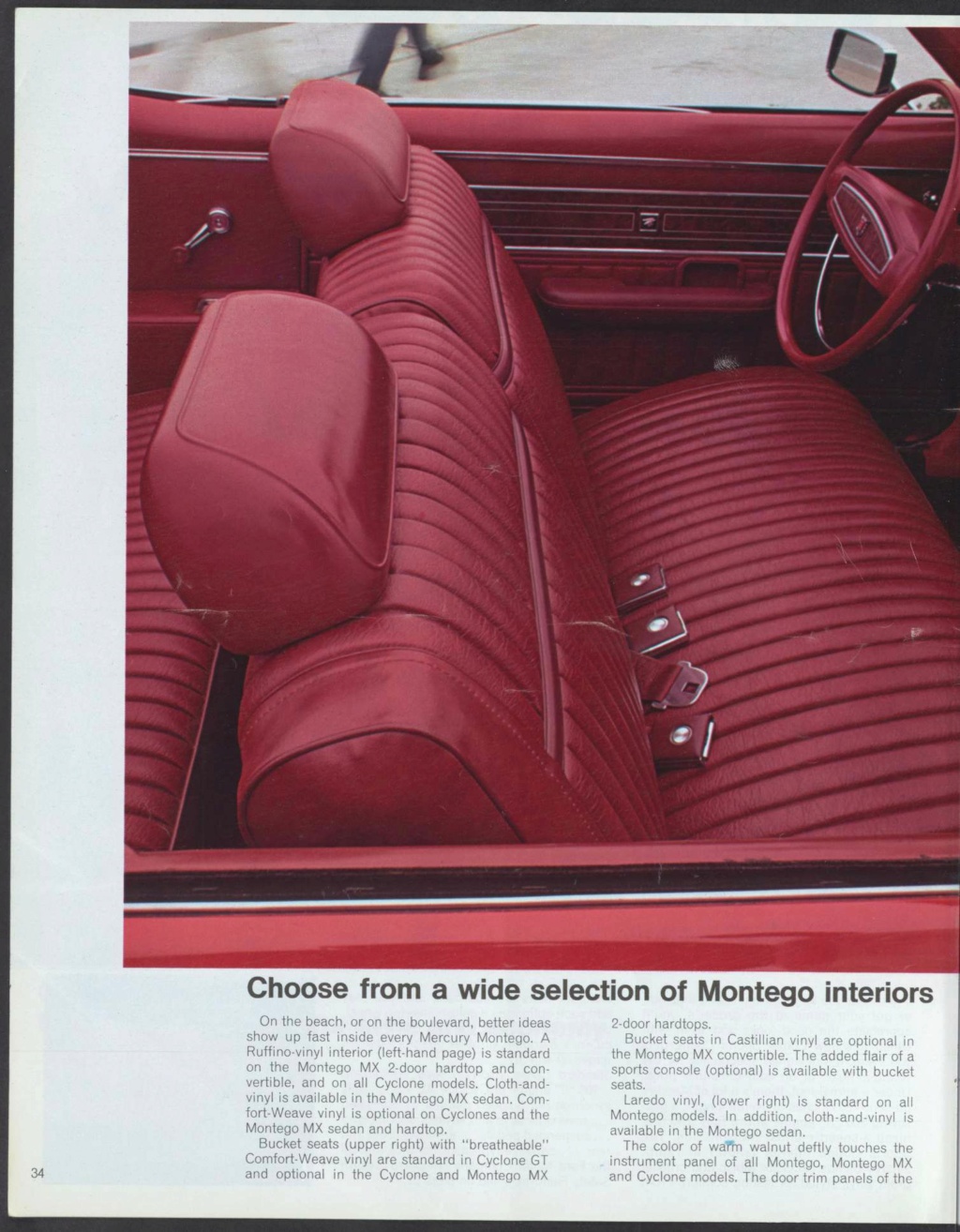 Brochure des produits Mercury 1968 en anglais, version américaine #M100 Nouve455