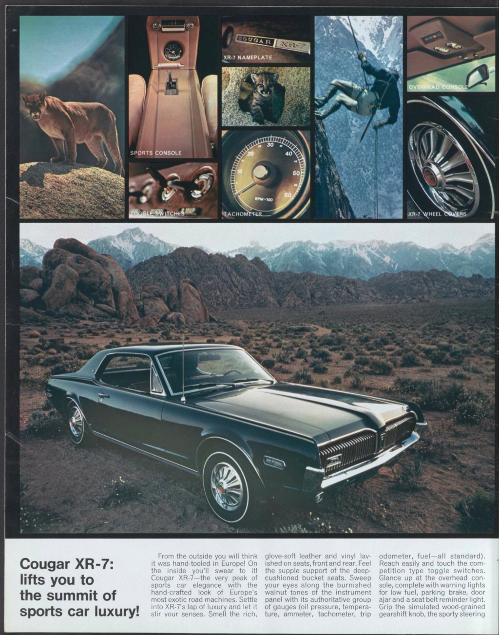 Brochure des produits Mercury 1968 en anglais, version américaine #M100 Nouve463