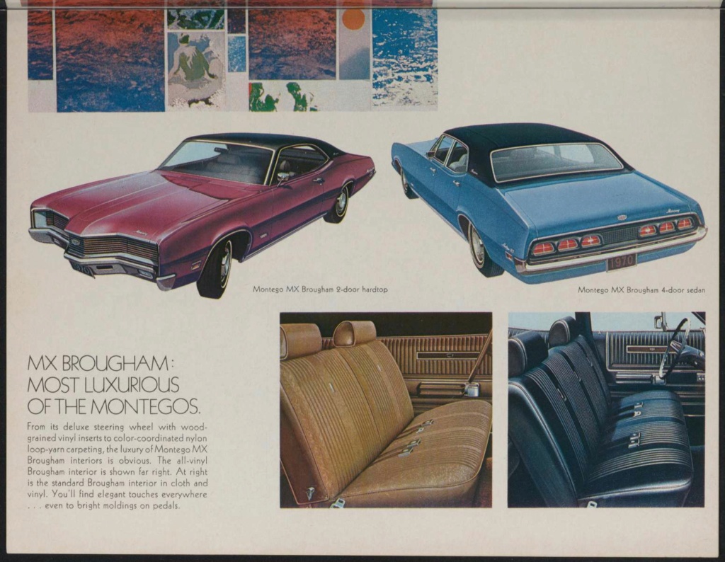 Brochure de vente américaine en anglais, Mercury 1970 Nouve507