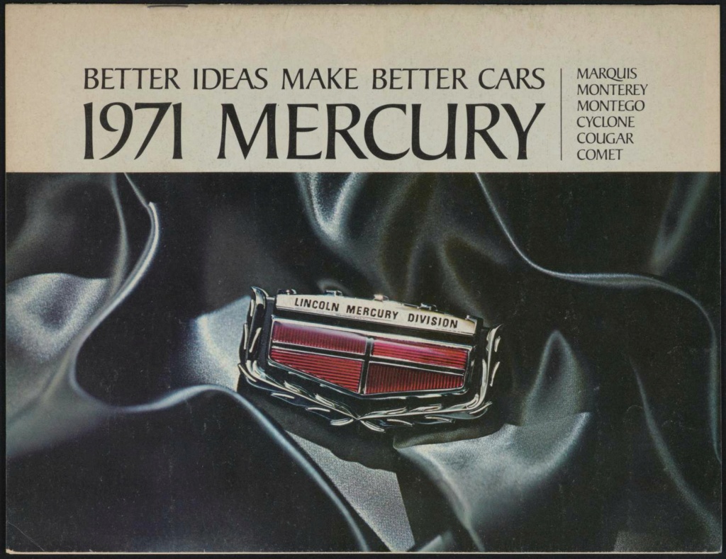  Brochure de vente automobile des Mercury 1971 (en anglais, version Américaine M71-103) Nouve537