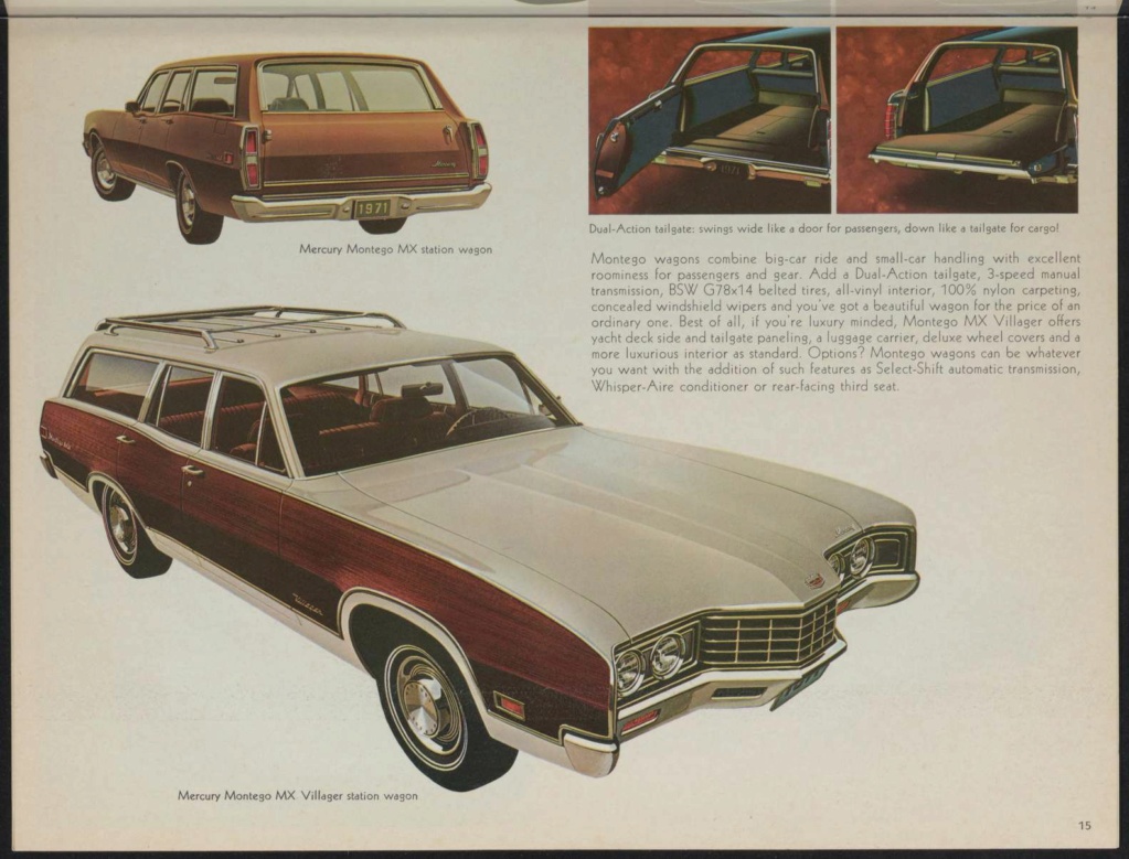  Brochure de vente automobile des Mercury 1971 (en anglais, version Américaine M71-103) Nouve548