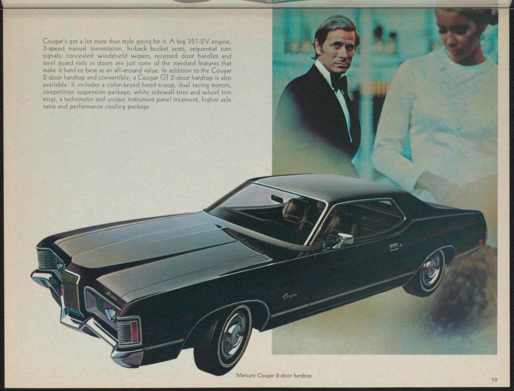  Brochure de vente automobile des Mercury 1971 (en anglais, version Américaine M71-103) Nouve553