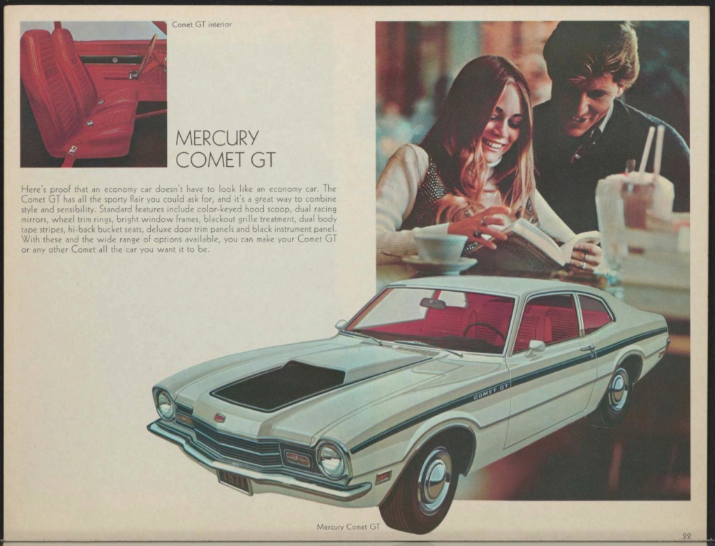  Brochure de vente automobile des Mercury 1971 (en anglais, version Américaine M71-103) Nouve557