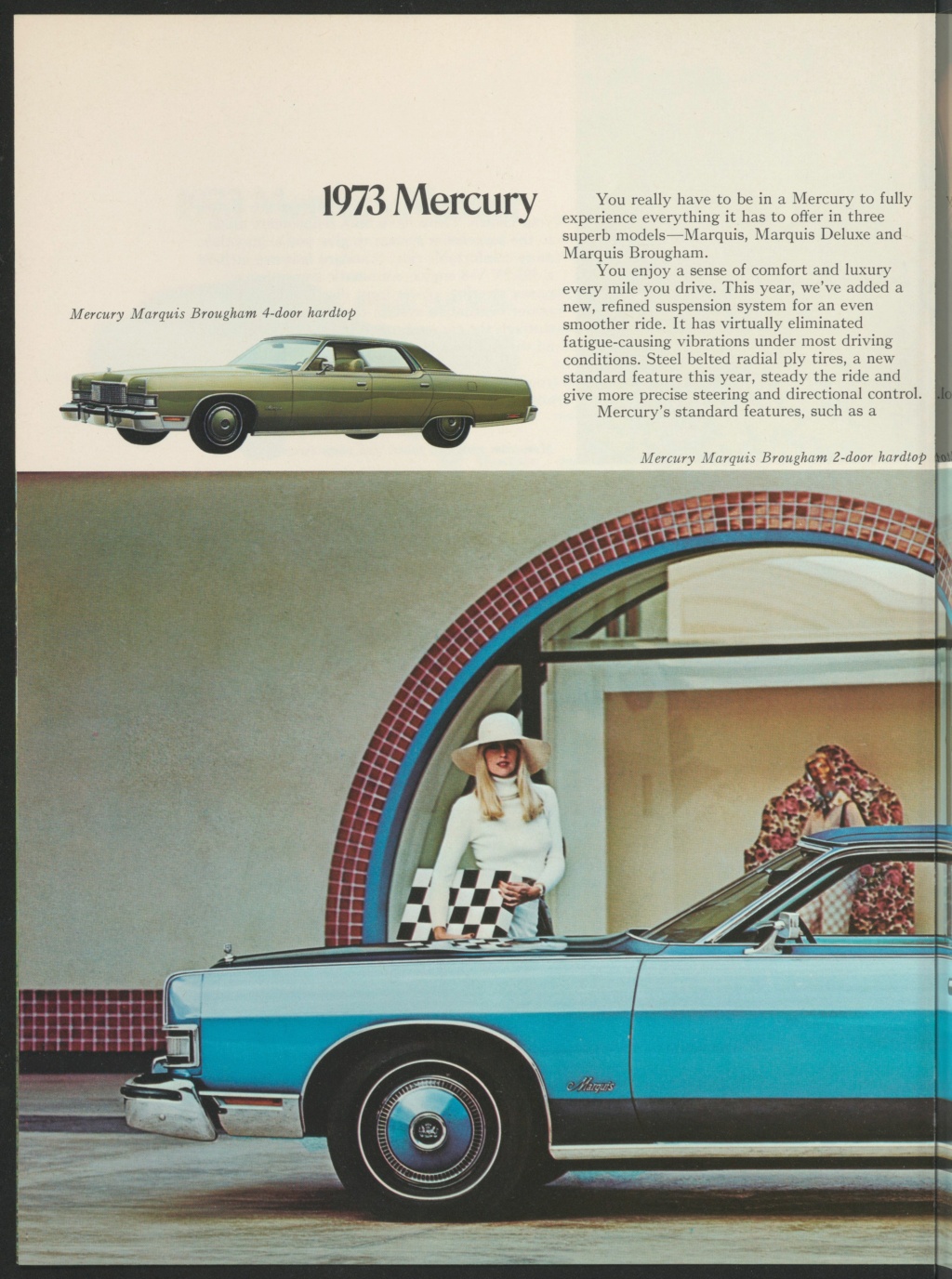 Brochure de vente automobile des Mercury 1973 (en anglais, version Canadienne) Nouve596