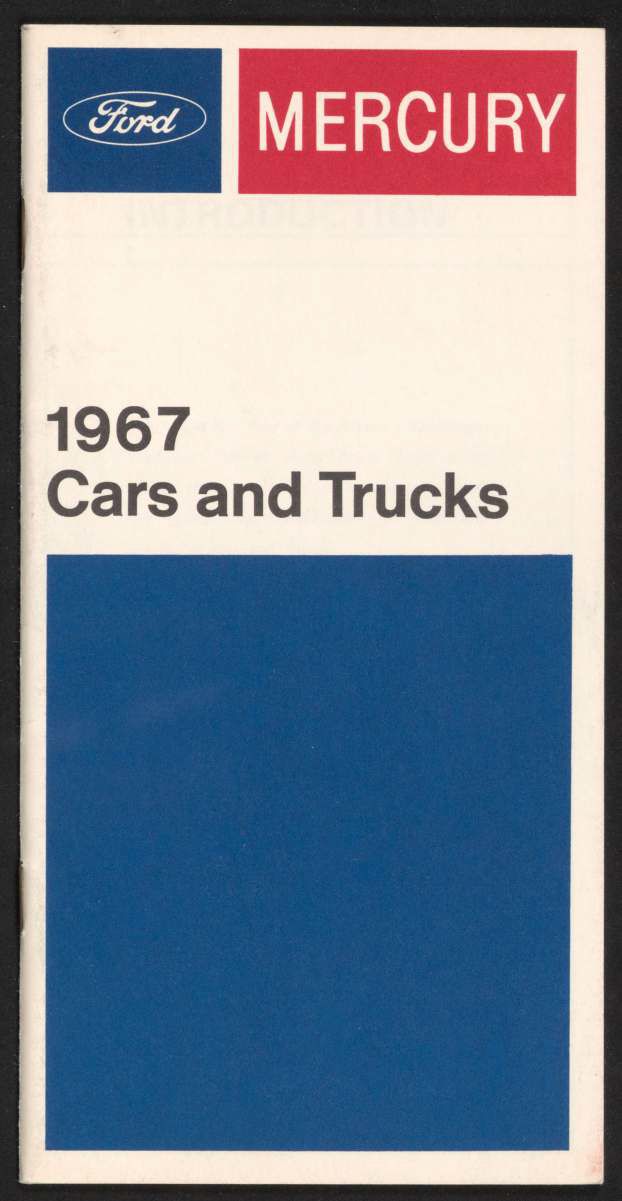 Brochure 1967 auto et camion, en anglais, édition Canada Nouve636