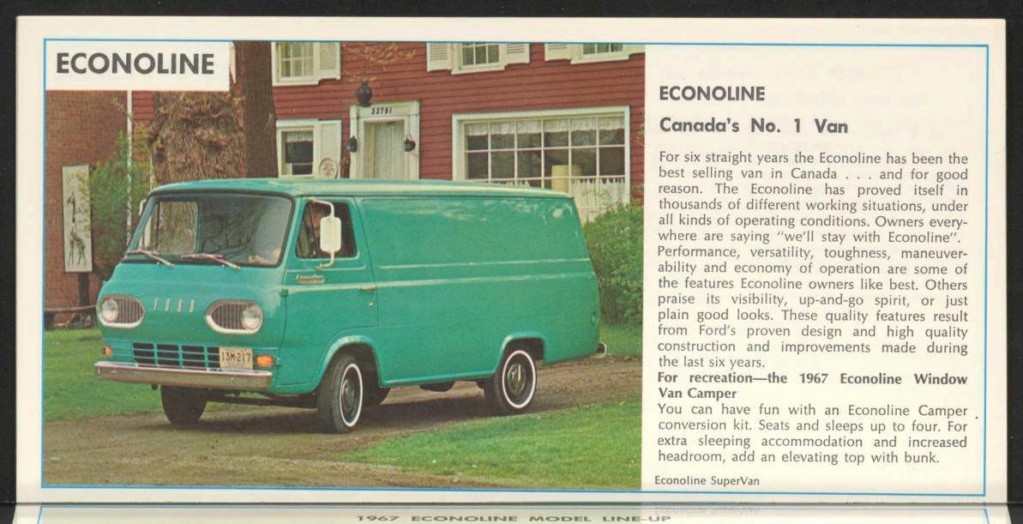 Brochure 1967 auto et camion, en anglais, édition Canada Nouve649