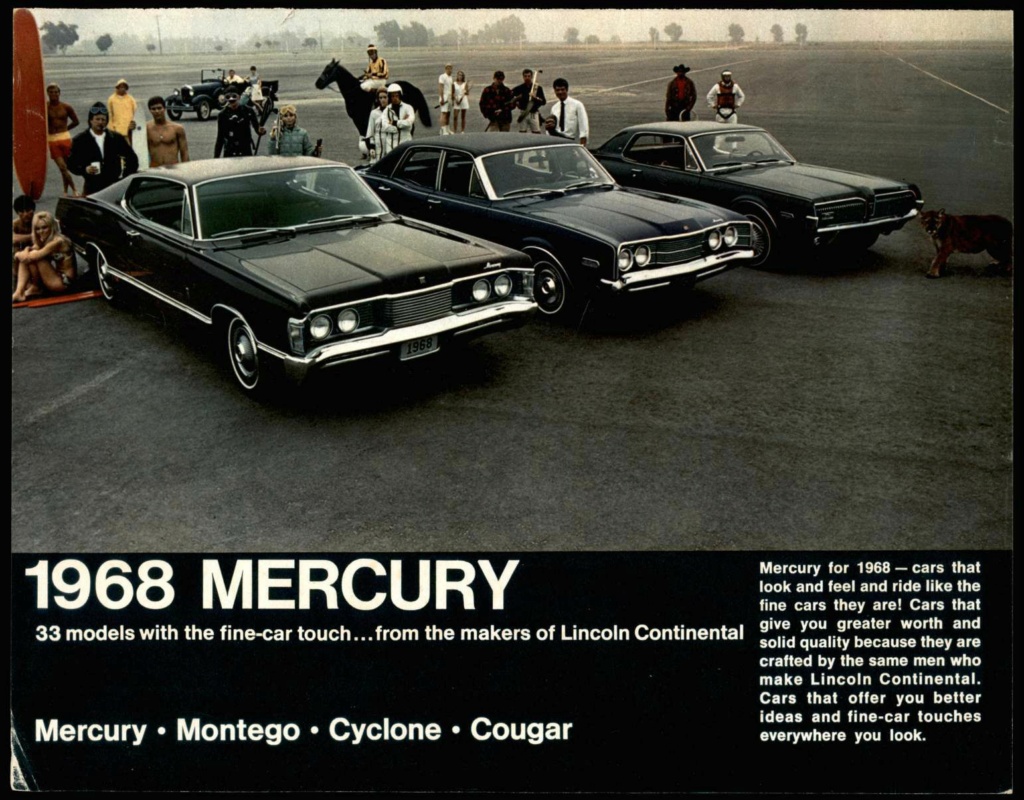 Brochure des produits Mercury 1968 en anglais, version américaine #M102 Nouve659