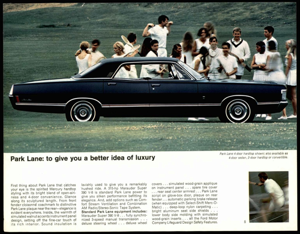Brochure des produits Mercury 1968 en anglais, version américaine #M102 Nouve664