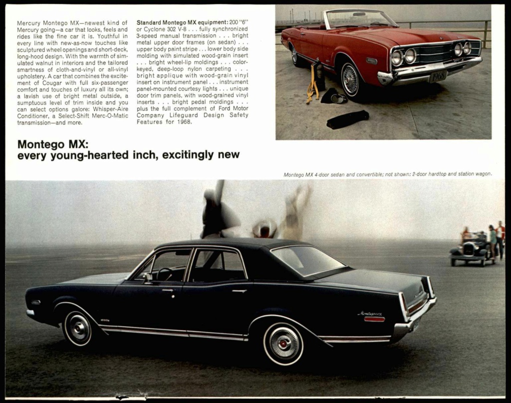 Brochure des produits Mercury 1968 en anglais, version américaine #M102 Nouve669