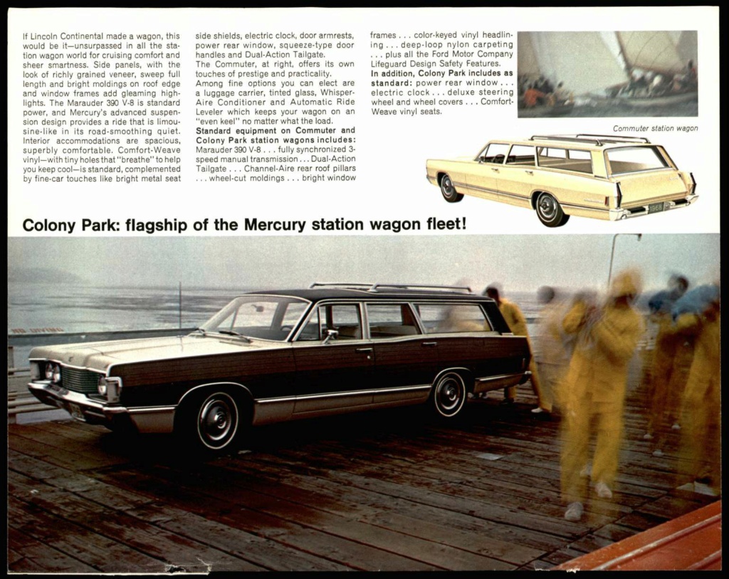 Brochure des produits Mercury 1968 en anglais, version américaine #M102 Nouve671