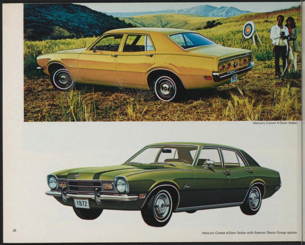 Brochure Lincoln et Mercury 1972, en anglais, version américaine Nouve705