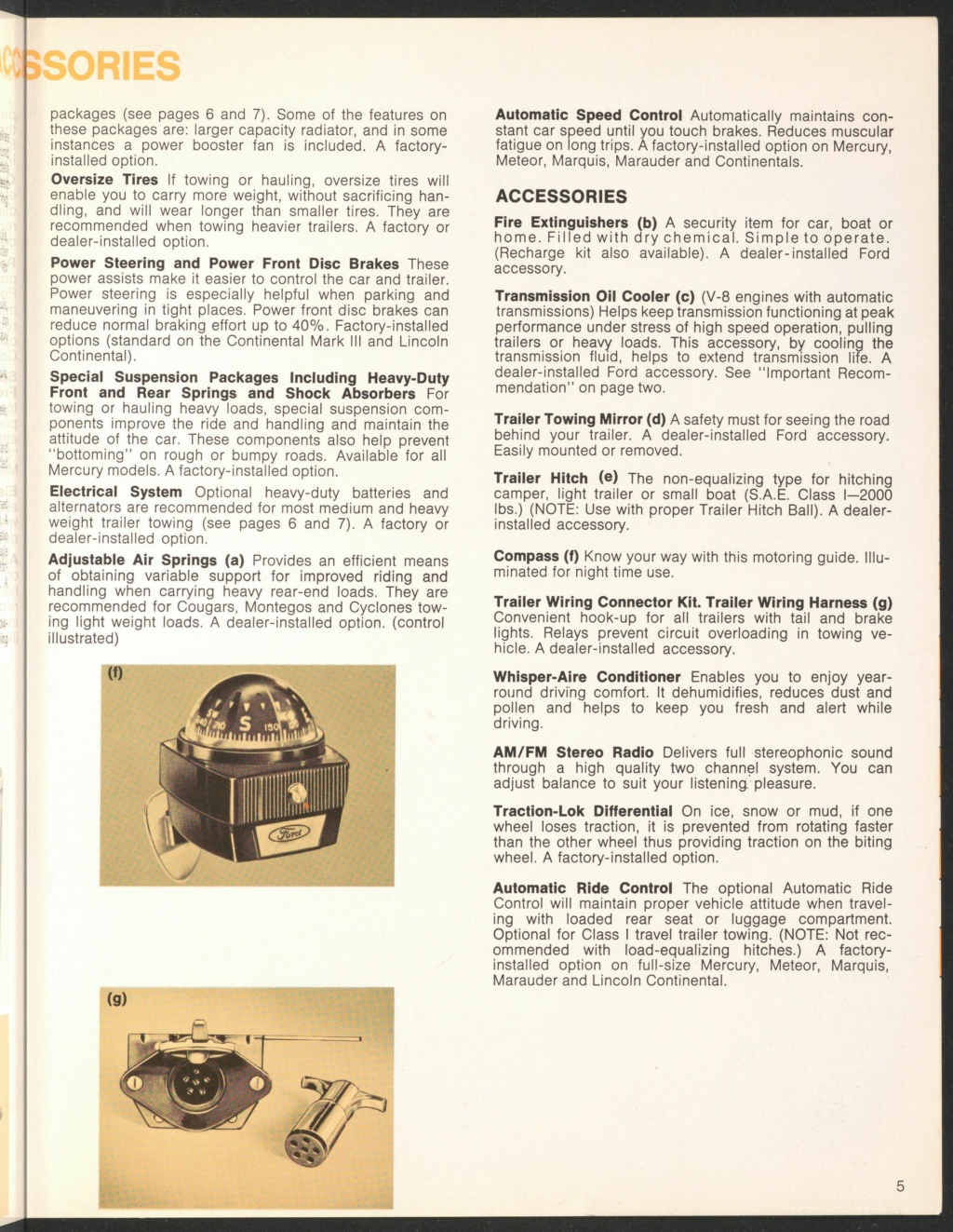 Brochure " Trailer towing the Mercury way", 1970 (en anglais) Nouve791