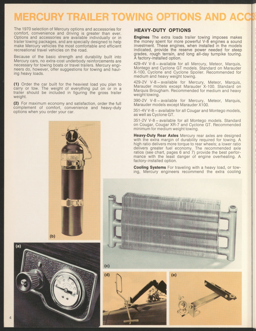 Brochure " Trailer towing the Mercury way", 1970 (en anglais) Nouve792