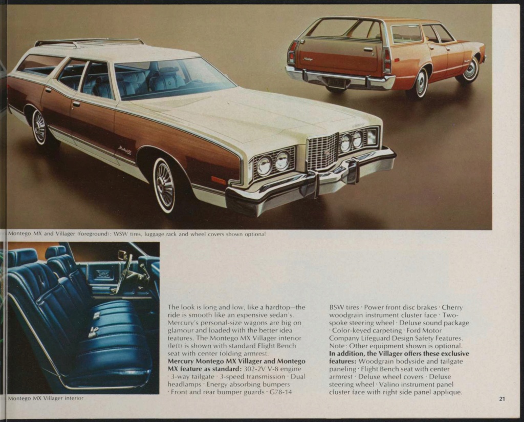 Brochure de vente automobile des Lincoln et Mercury 1973 (en anglais, version Américaine) Nouve857