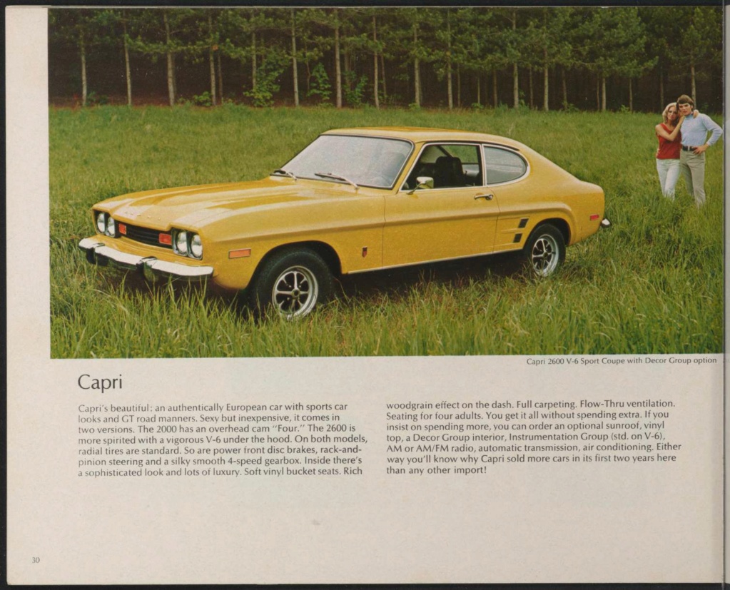 Brochure de vente automobile des Lincoln et Mercury 1973 (en anglais, version Américaine) Nouve870