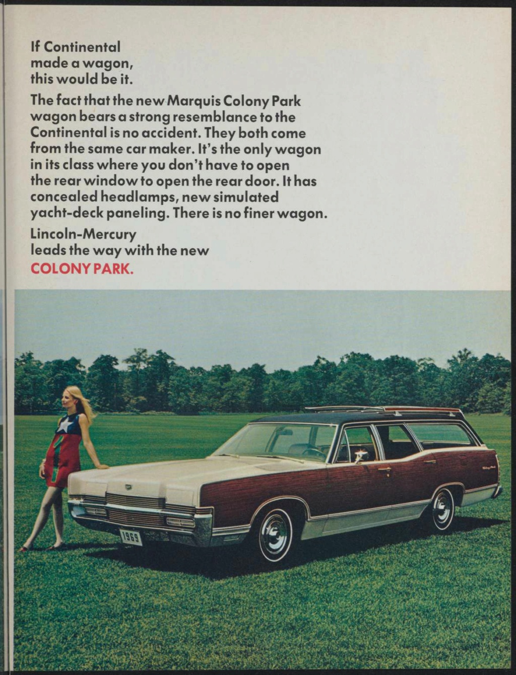 Brochure de vente des Lincoln et Mercury 1969 , anglais américain Nouve909