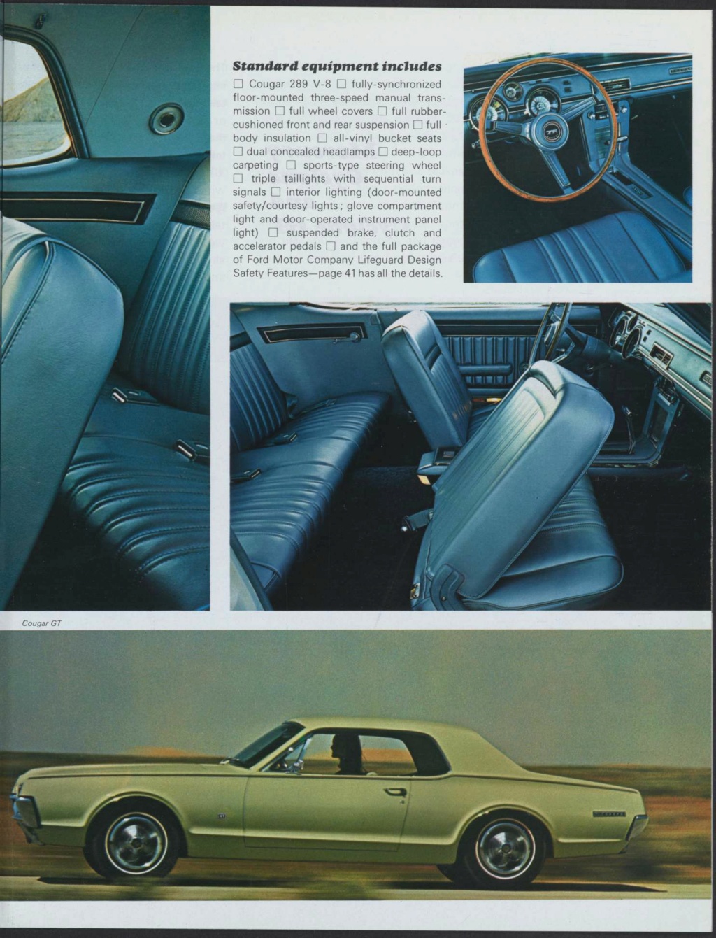 Brochure Mercury 1967, version américaine en anglais Nouve990