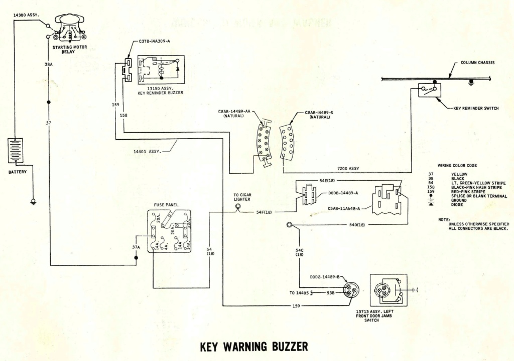 Schéma et diagramme électrique pour la Mustang 1971 (en anglais) Nouvel33