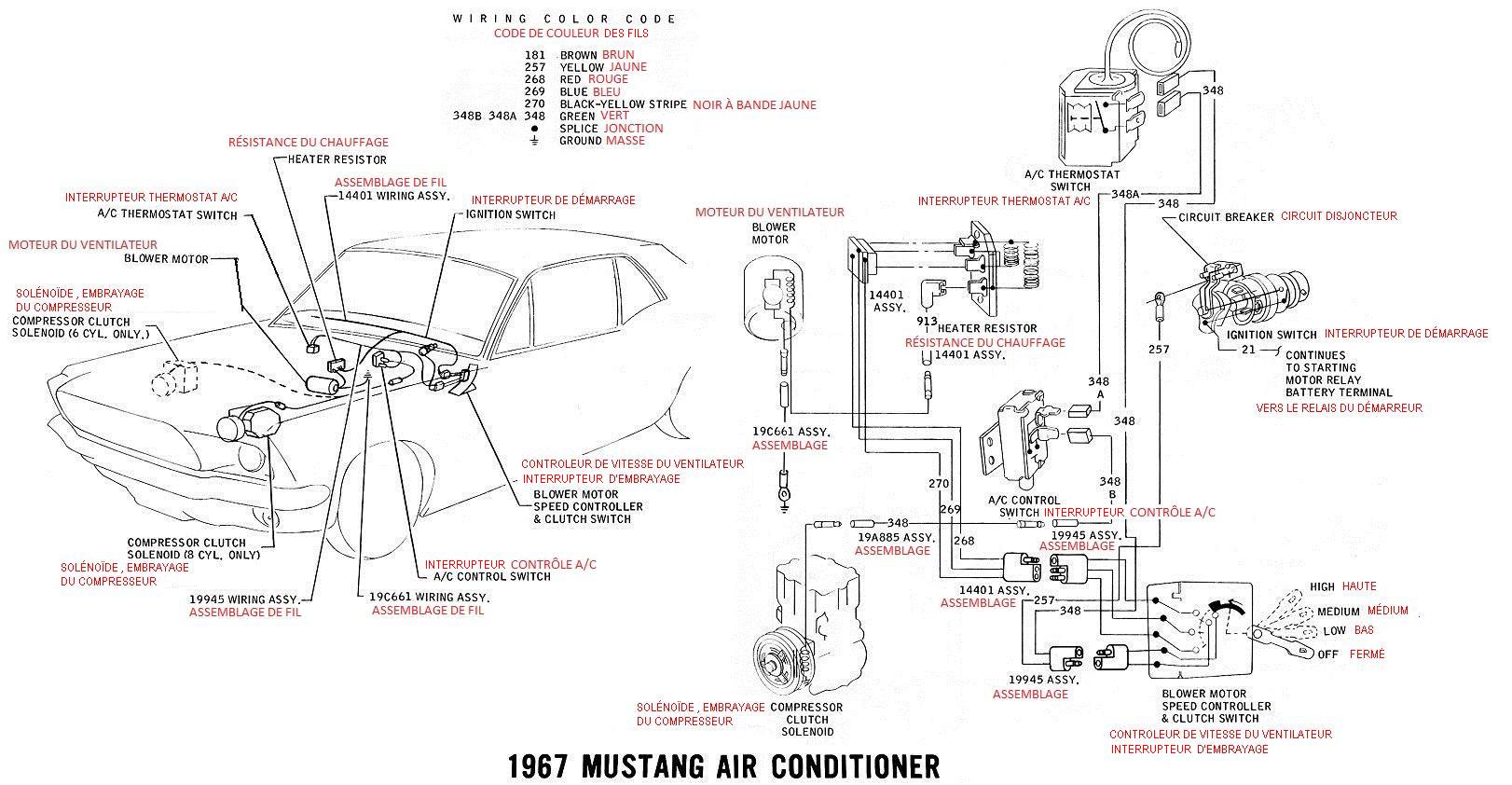 Schéma et diagramme électrique en français pour la Mustang 1967 Ok_14_10