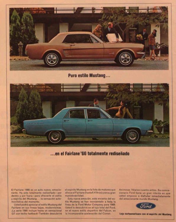 Publicité en Espagnol pour la Mustang 1966 Public12