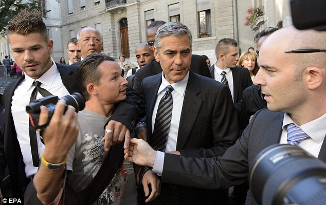 George Clooney in Geneva, Switzerland Articl12