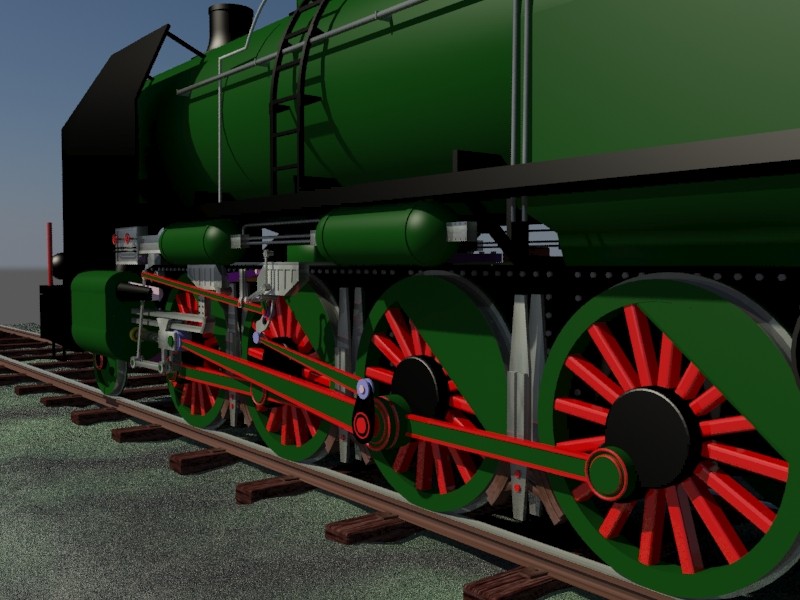 WIP -Modélisation d'une locomotive vapeur - Partie 5 - Textures 00210
