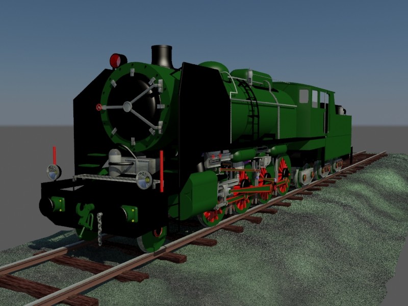 WIP -Modélisation d'une locomotive vapeur - Partie 5 - Textures Loco0010