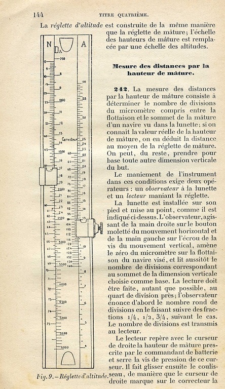 Réglette d'altitude pour lunette à micromètre de côte...  mle 1895 Rzogle11