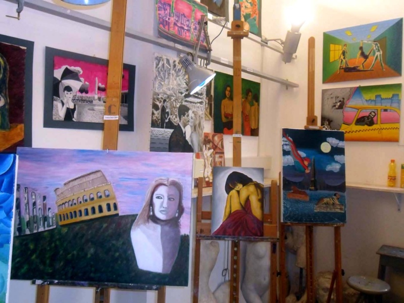 Mostra di fine anno del corso di Pittura della Scuola ARTI ORNAMENTALI di Roma Capitale - 2012 12most10