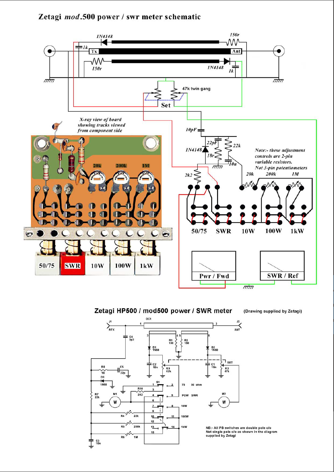 HP - Zetagi HP 500 (TOS-mètres-Watt-mètres pour station fixe) Capt2216