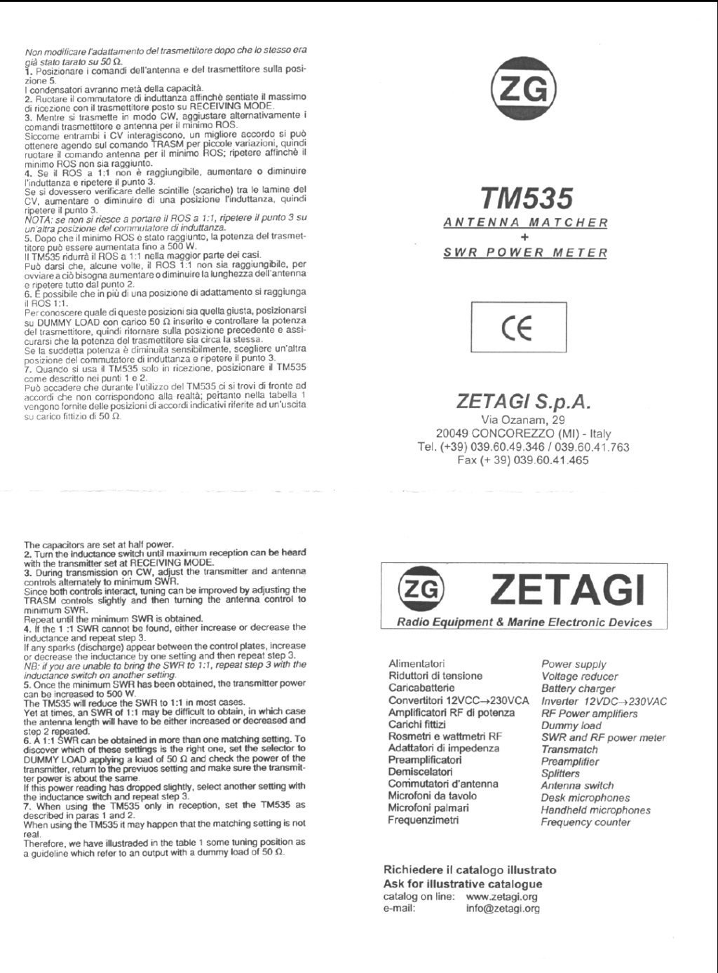 Tosmetre - Zetagi TM535 (Tosmetre/Wattmetre/Boite d'accord) Captur53