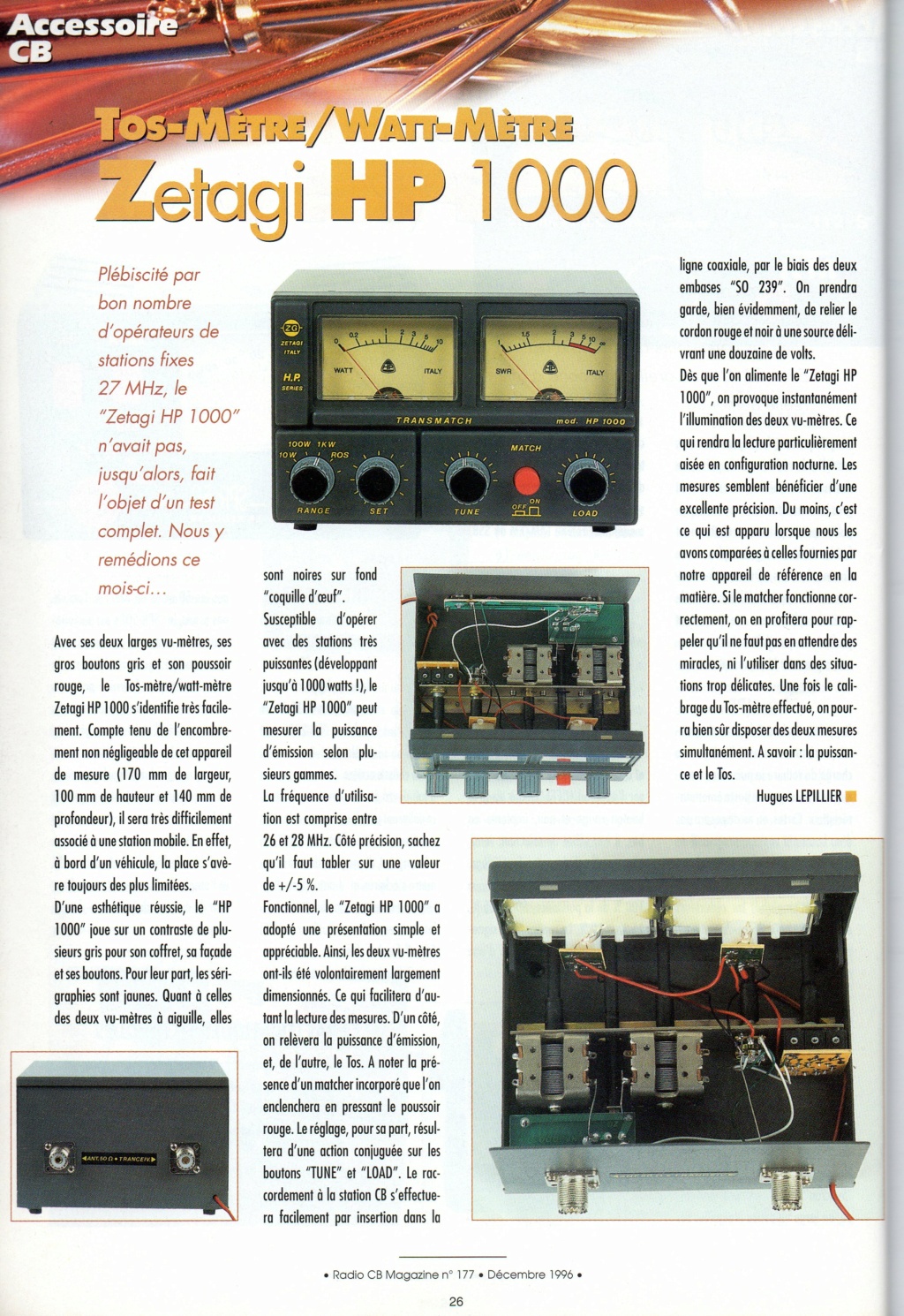 Zetagi HP 1000 (Tosmetre wattmetre matcher) - Page 8 Chora578