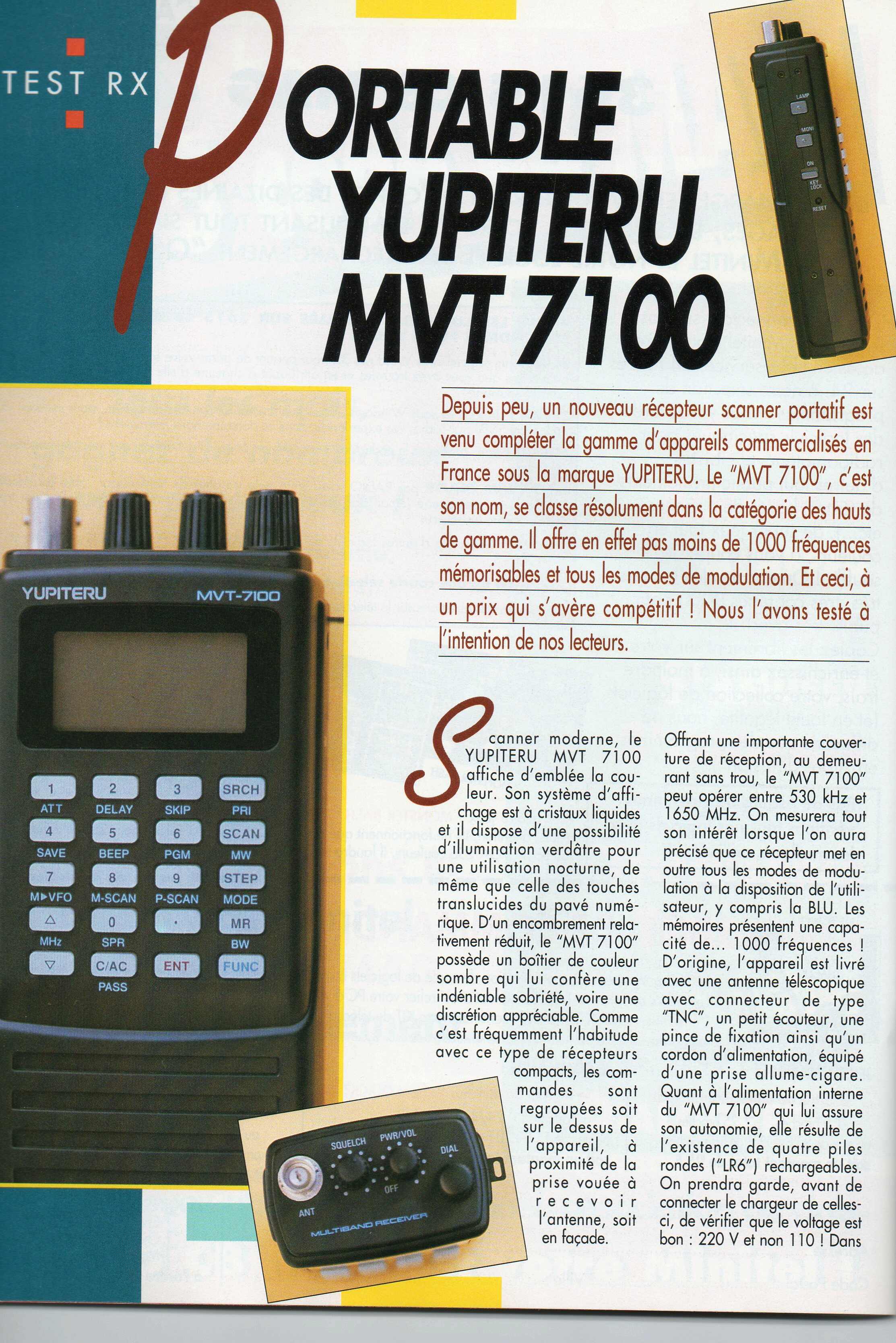 Yupiteru MVT-7100 (Scanner) Chora753