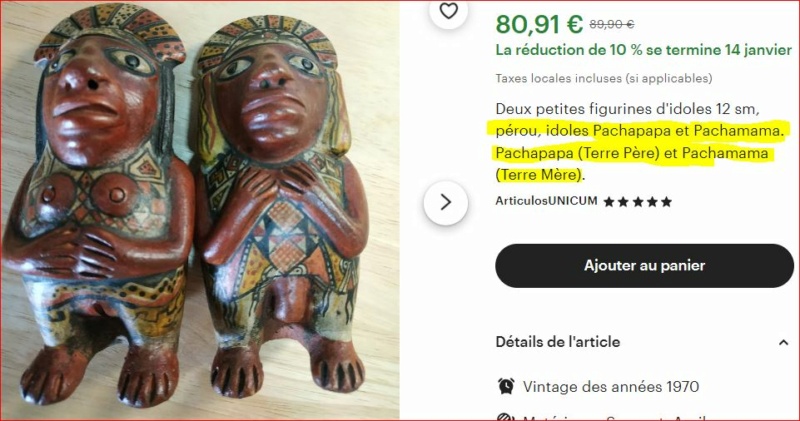 Statuette terre cuite copie précolombienne Pérou - Pachapapa 00_327