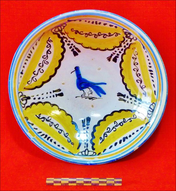 Saladier à l'oiseau bleu (Espagne XIXe ?) 0_4_110
