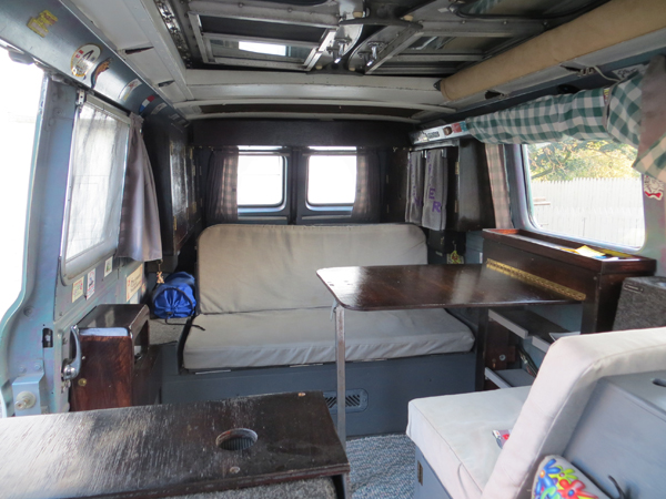 Corvair van camper interior photos (Ben's Bus) Interi12