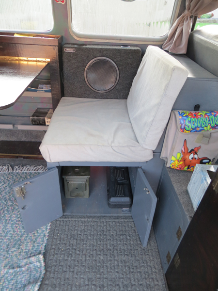 Corvair van camper interior photos (Ben's Bus) Interi17