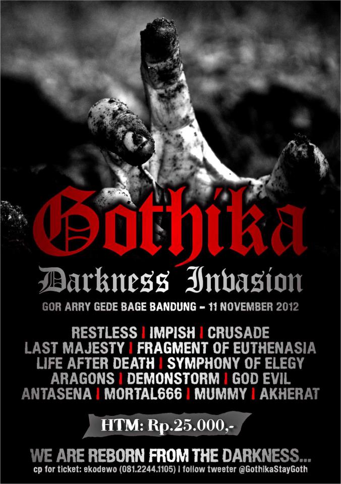 GOTHIKA "DARKNESS INVASION" 11 November 2012 @ Gor Ary (Jl.Soekarno Hatta Gedebage No.815 Bandung) 42048110