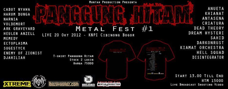Muntah Production Present : PANGGUNG HITAM PART #1 20 Oktober 2012 Live At KNPI Cibinong Bogor Start 13.00 – Till End Pamfle11