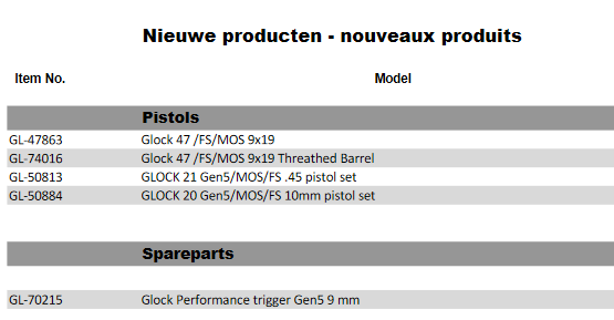 Nouveaux produits Glock 32513110