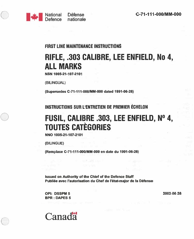 Lee Enfield No4 Mk1 vs Armes modernes en .308 Manuel10